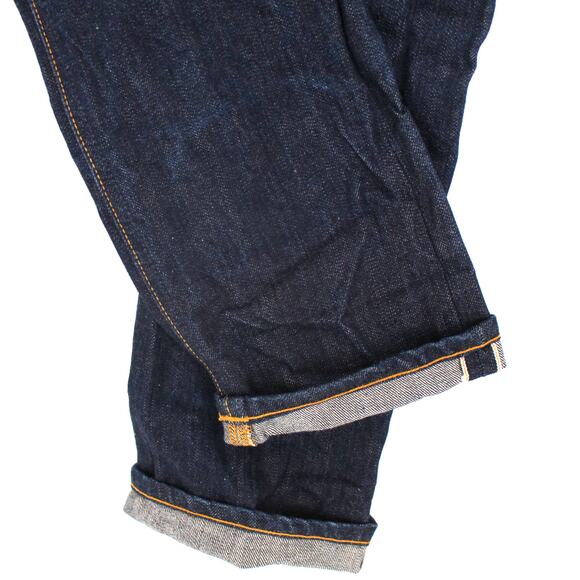 Nudie Jeans Grim Tim Selvage Denim Organic Cotton Slim Straight Leg 30 red line - Picture 5 of 7